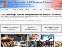 Tablet Screenshot of lennox.com.au