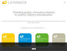 Tablet Screenshot of lennox.ie
